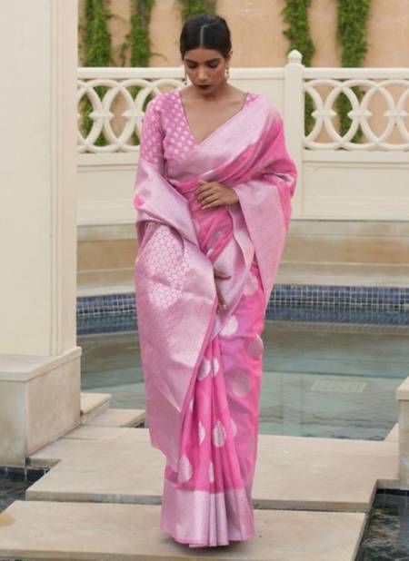 Dark Pink Colour RAJTEX KEVAAH LINEN Fancy Festive Wear Heavy Silk Saree Collection 216005